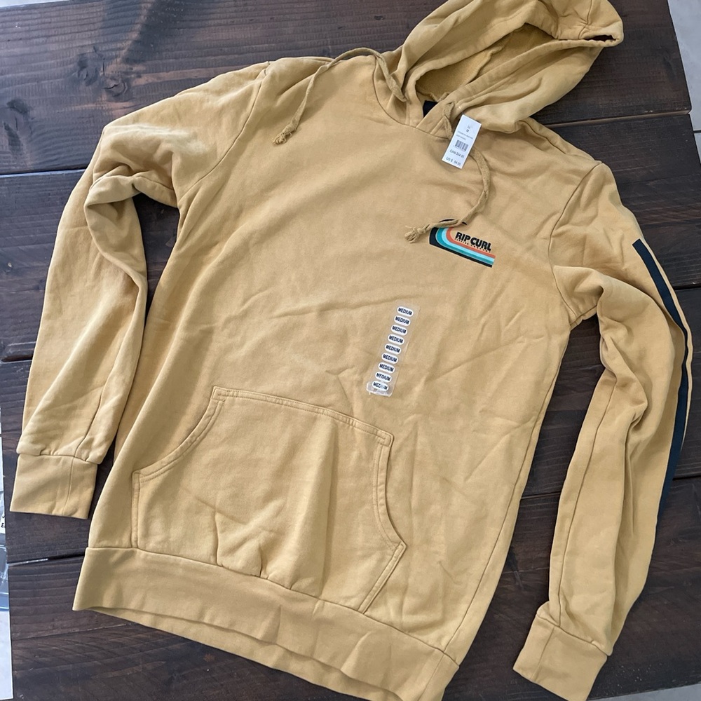 Rip Curl Tan Hoodie with Logo